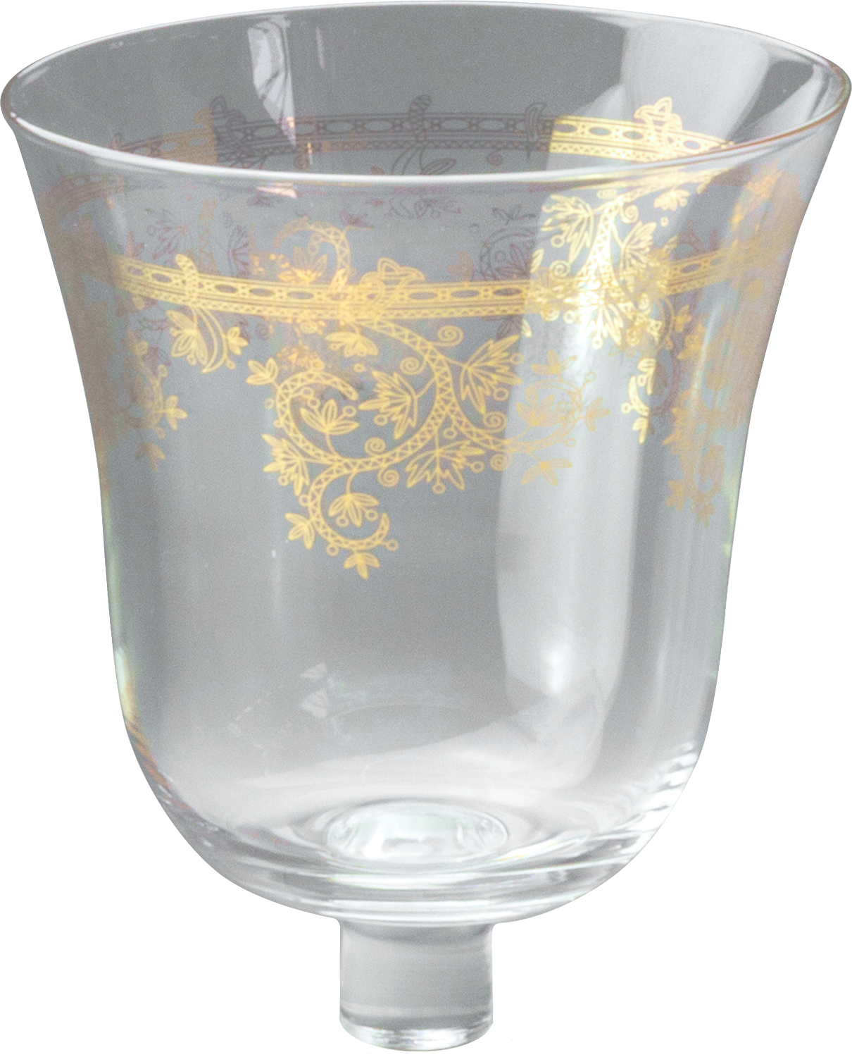 ARABESQUE Teelicht-Aufsatzglas Goldgravur Gross