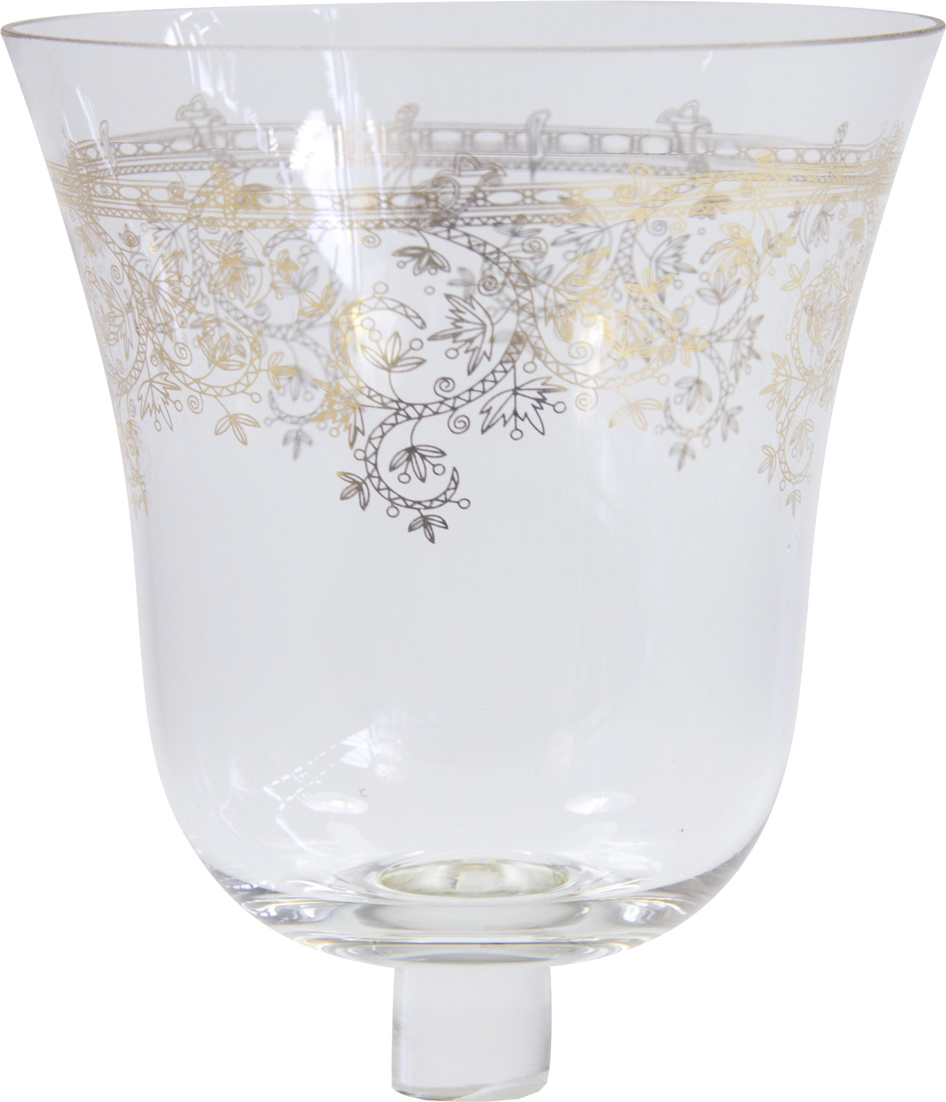 ARABESQUE Teelicht-Aufsatzglas Goldgravur Gross