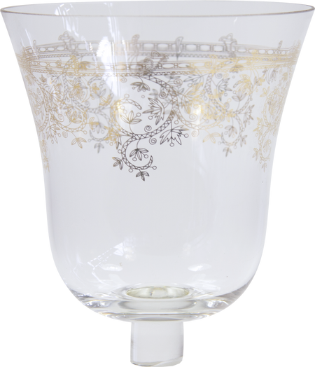 ARABESQUE Teelicht-Aufsatzglas Goldgravur Gross