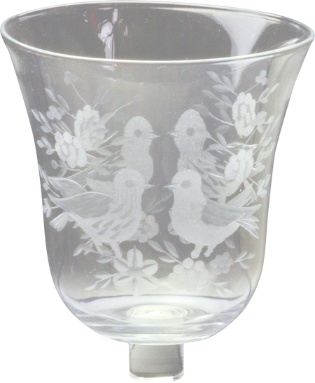 LOVEBIRD Teelicht-Aufsatzglas