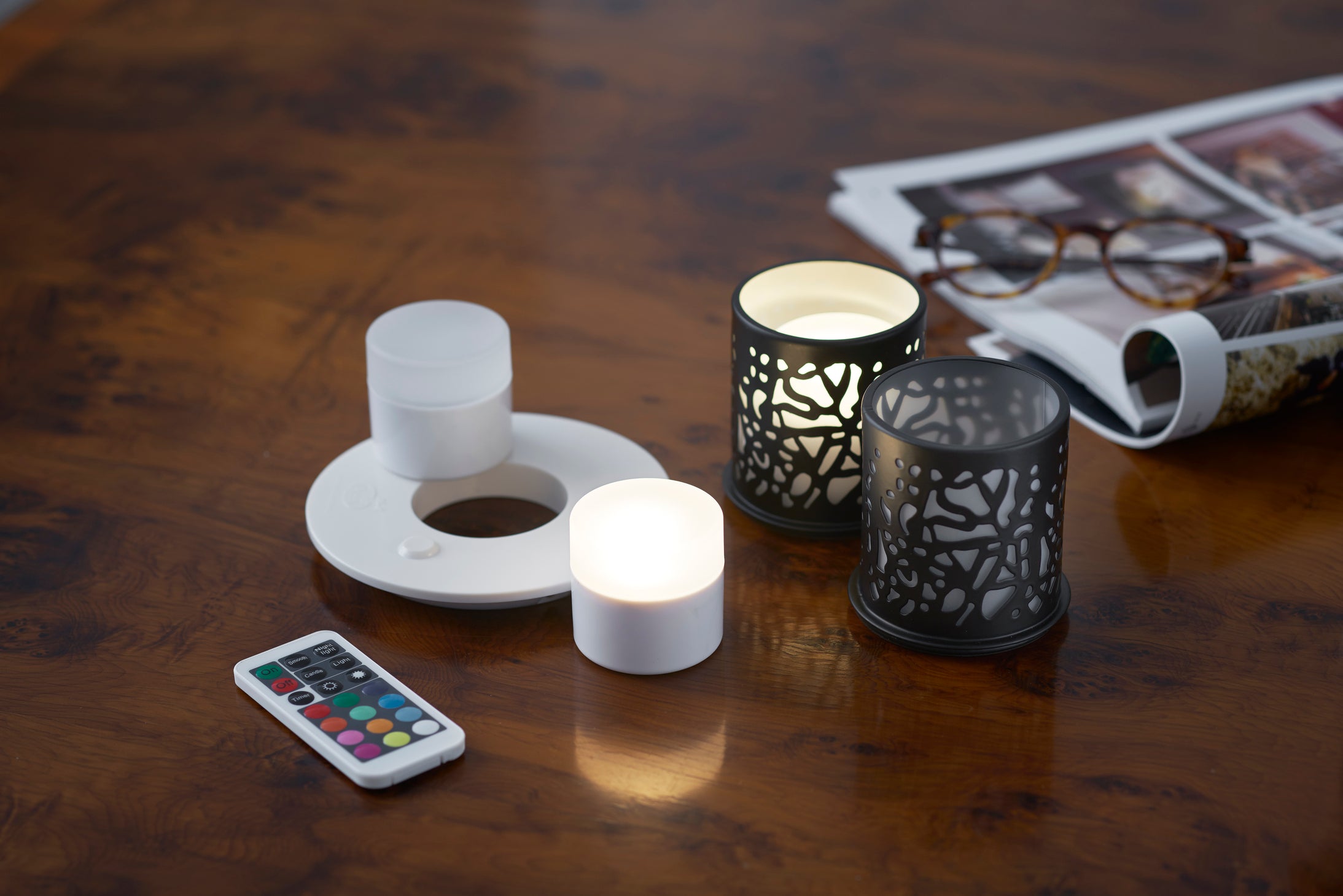 LED-Minilamps 3er Set, Warmweiss, Multicolor