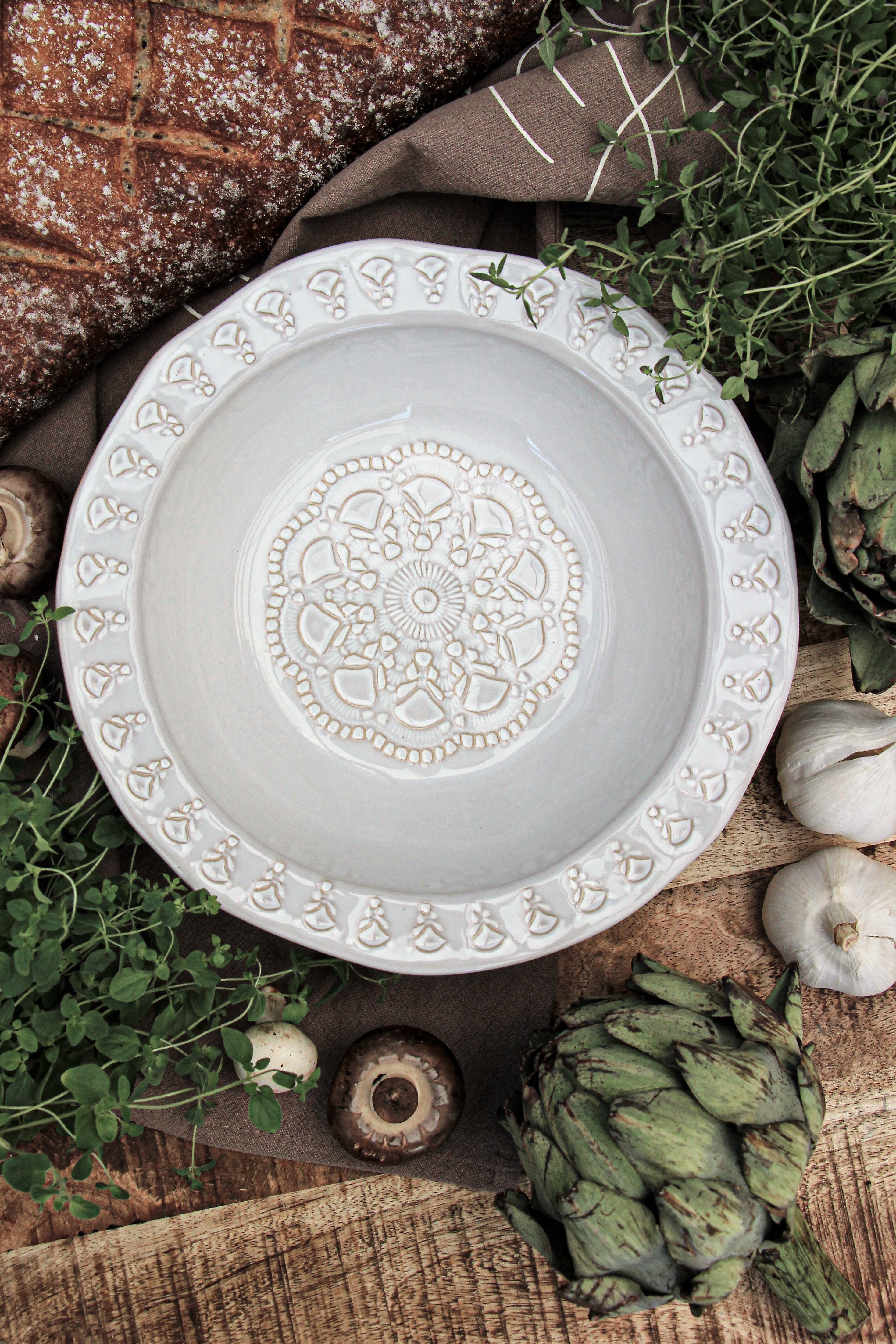 Hapiness Schale Gross, Weiss