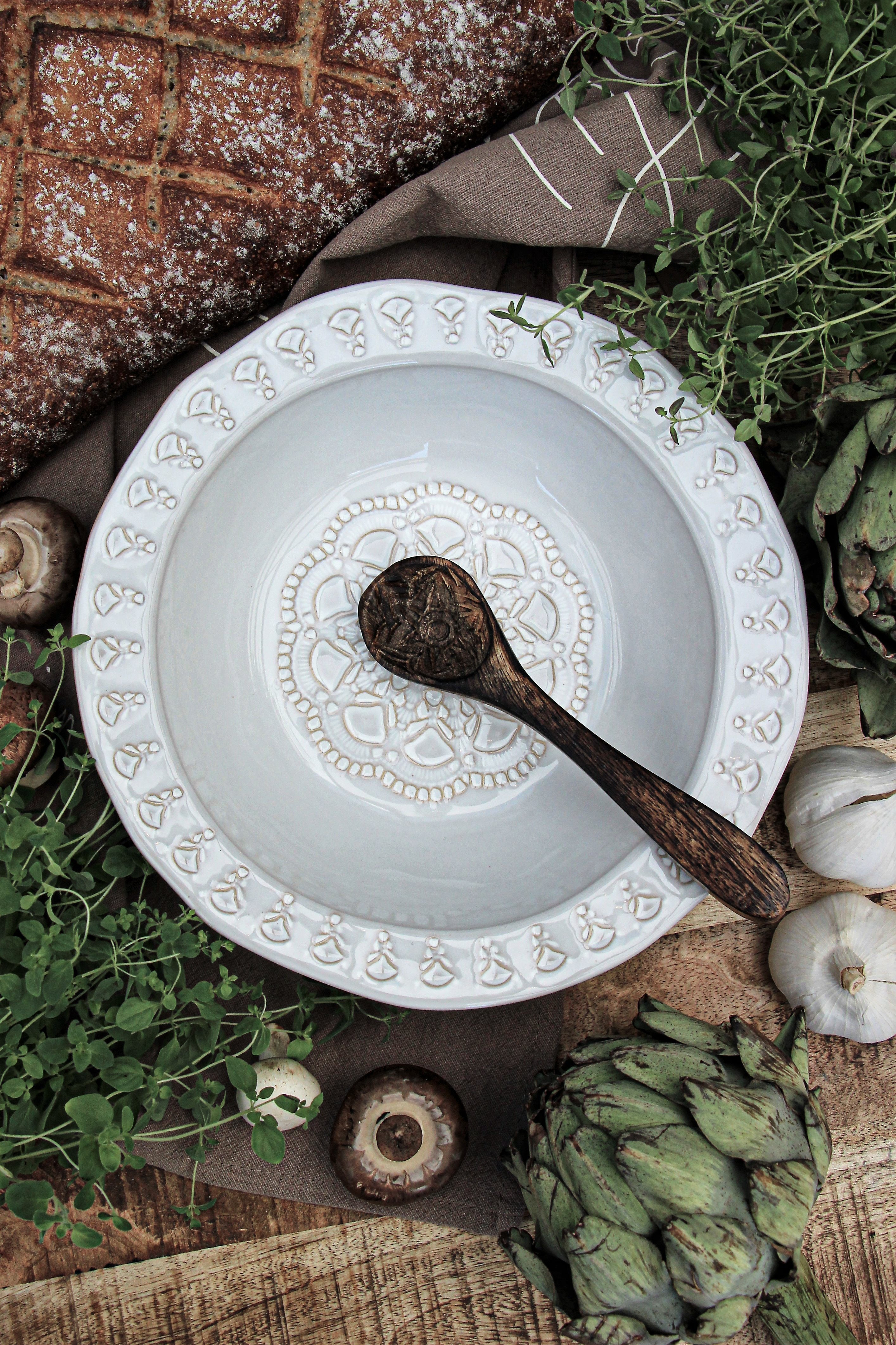 Hapiness Schale Gross, Weiss