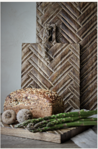 Fleur Schneidebrett Gross, Handarbeit