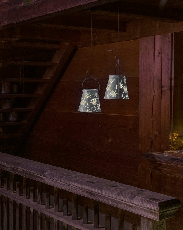 Solar Antic Laterne Pusteblume Konisch