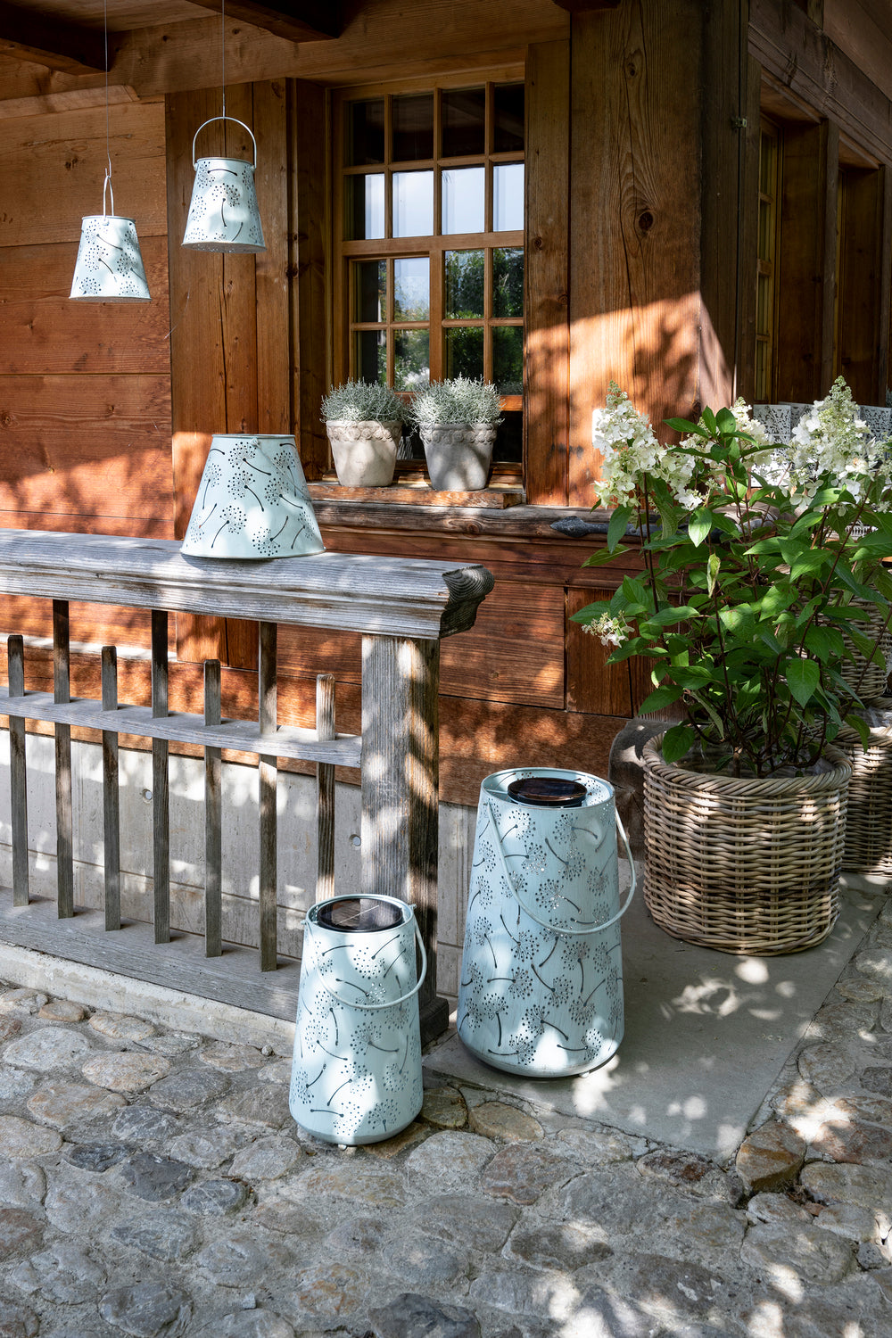 Solar Antic Laterne Pusteblume Konisch