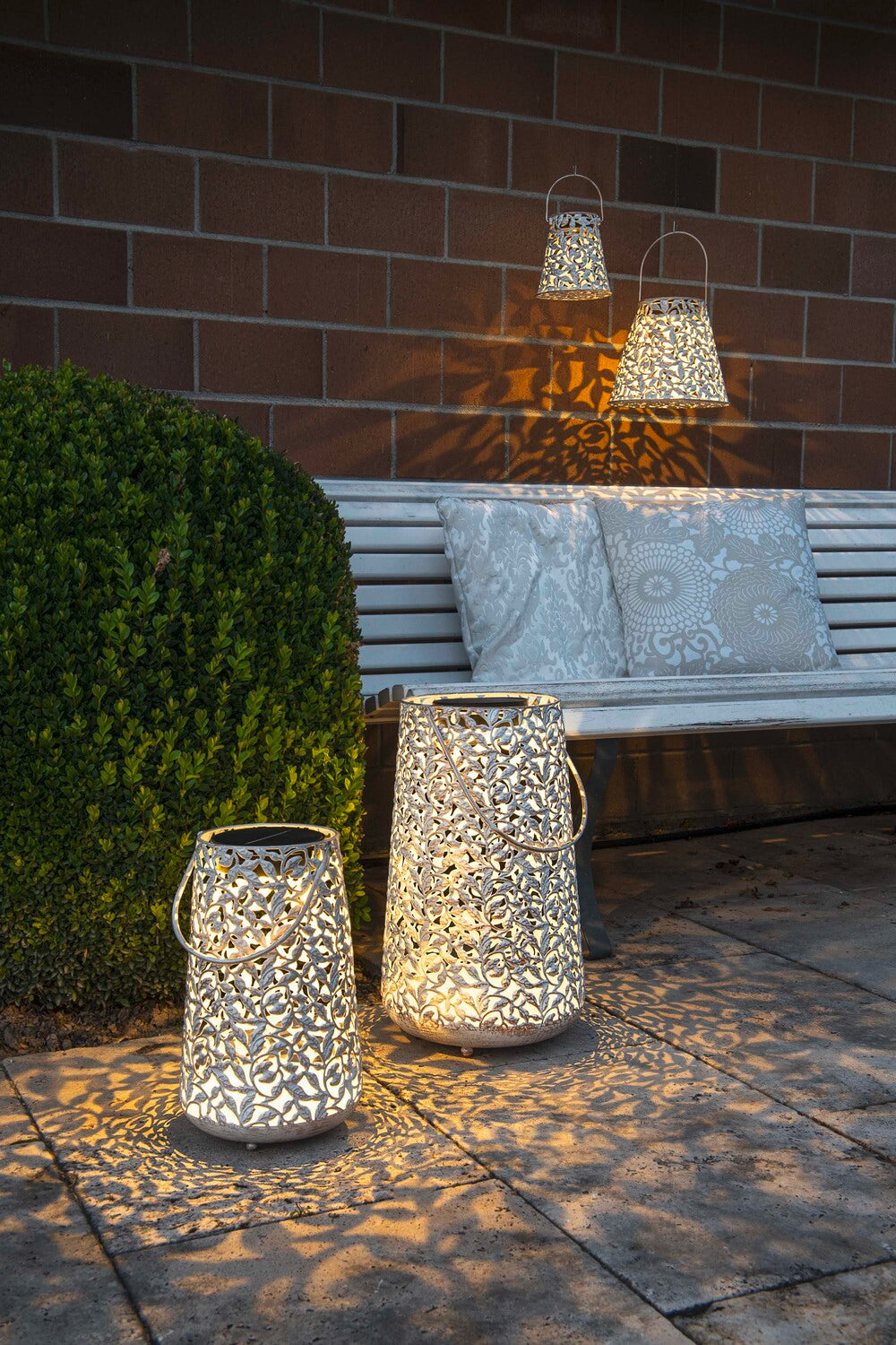 Solar Antic Laternen Rosen