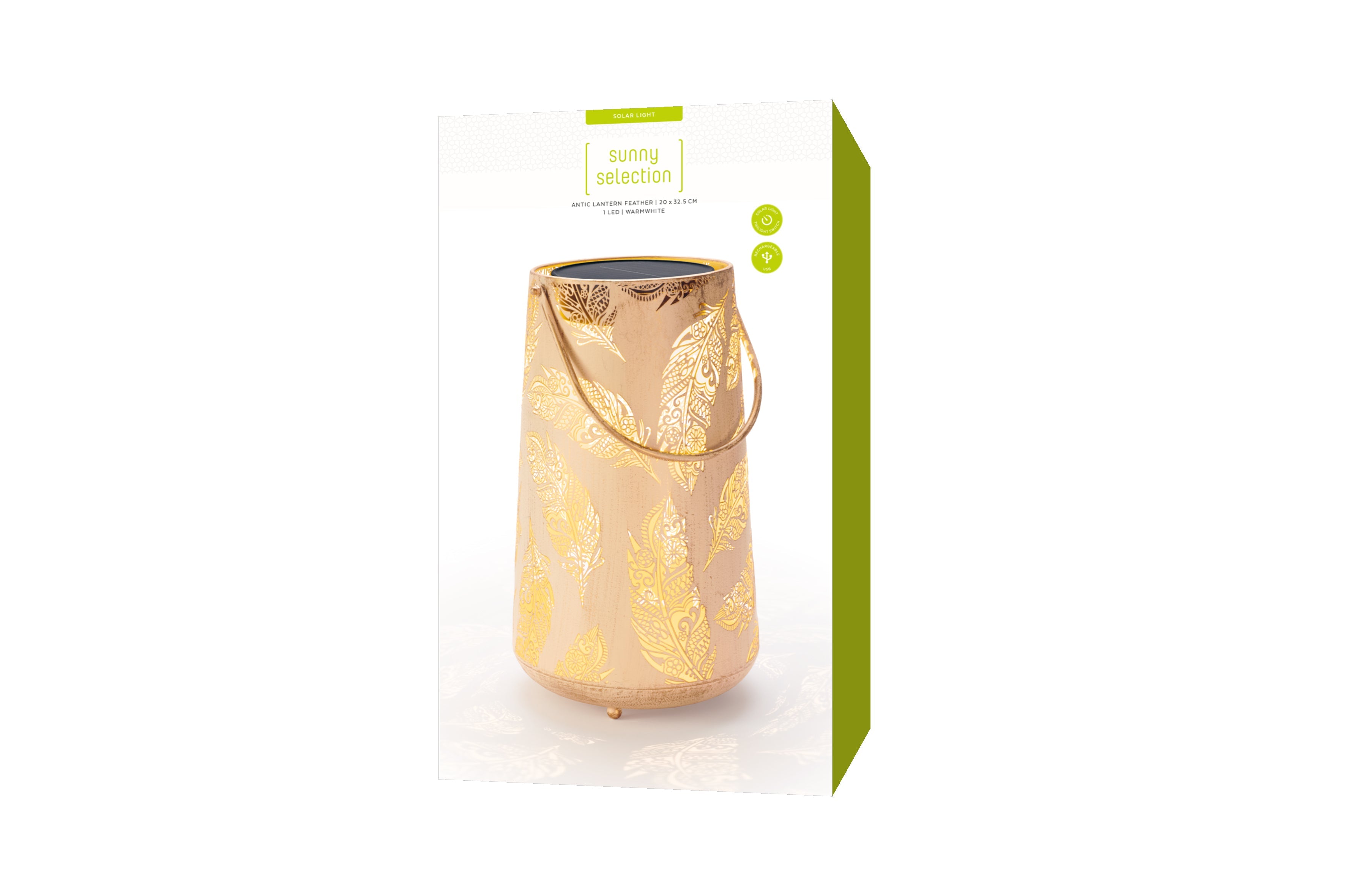 Solar Antic Latern Feder