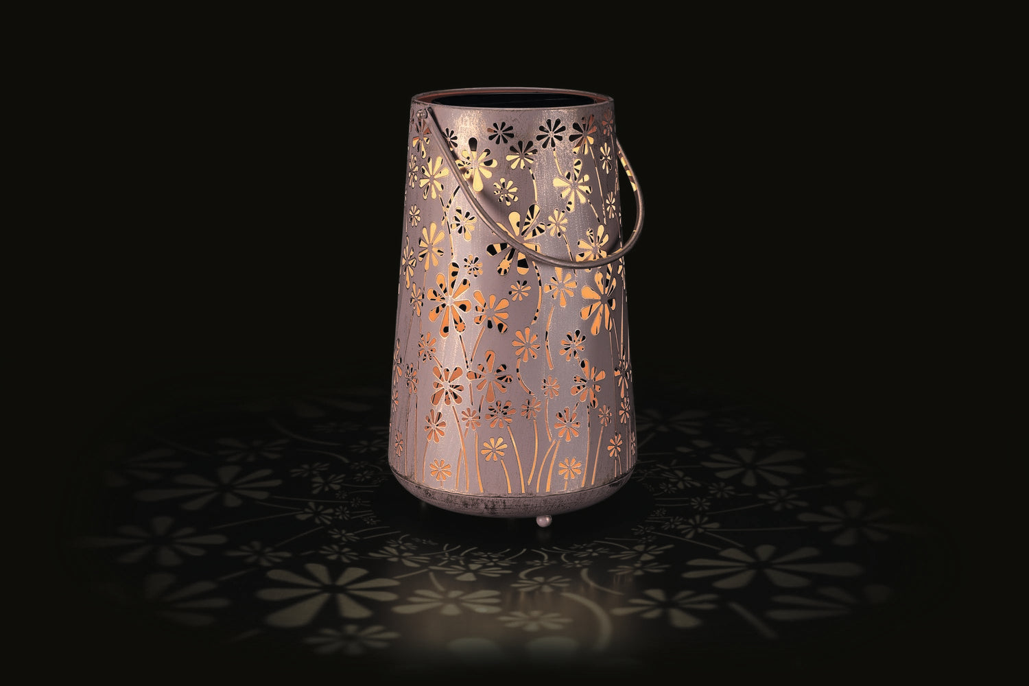 Solar Antic Laterne Blumenwiese