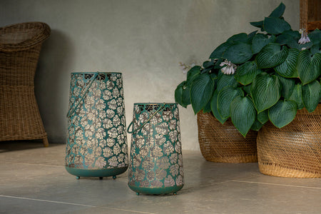 Solar Antic Latern Monstera