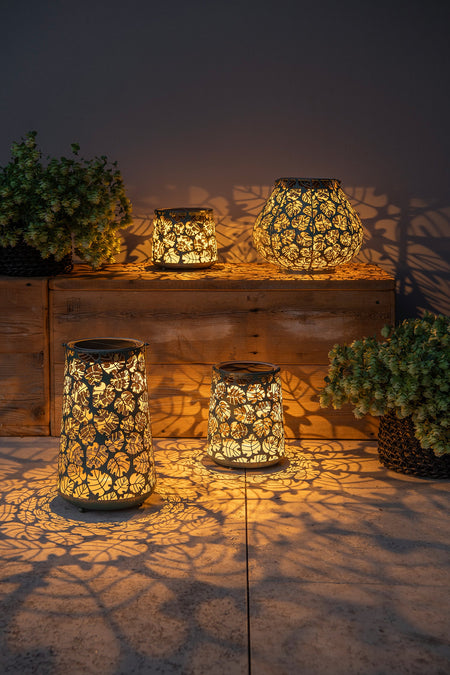 Solar Antic Latern Monstera