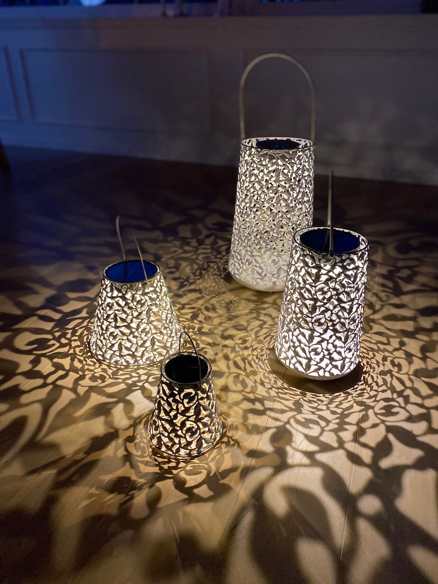 Solar Antic Laternen Rosen