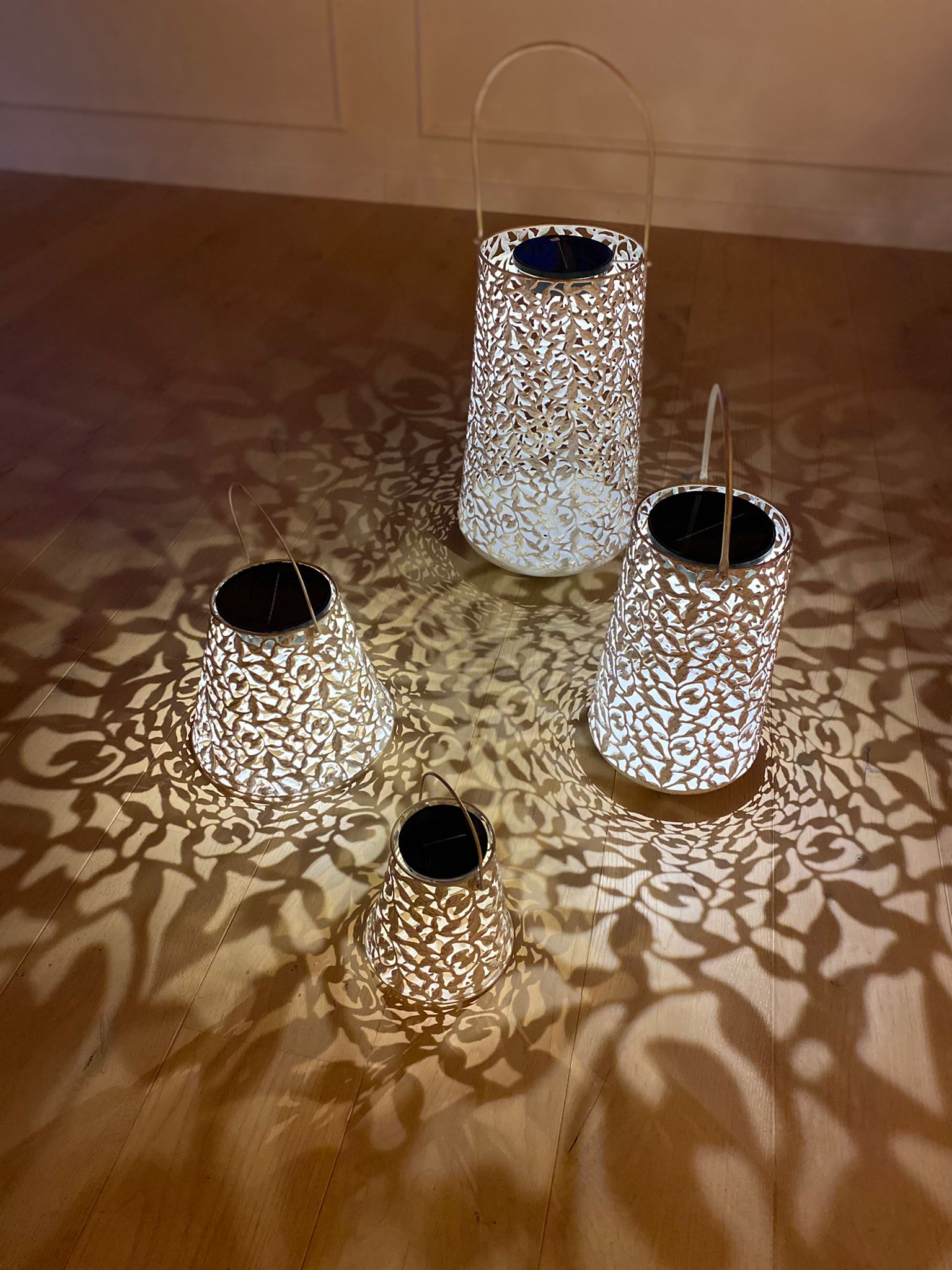 Solar Antic Laternen Rosen