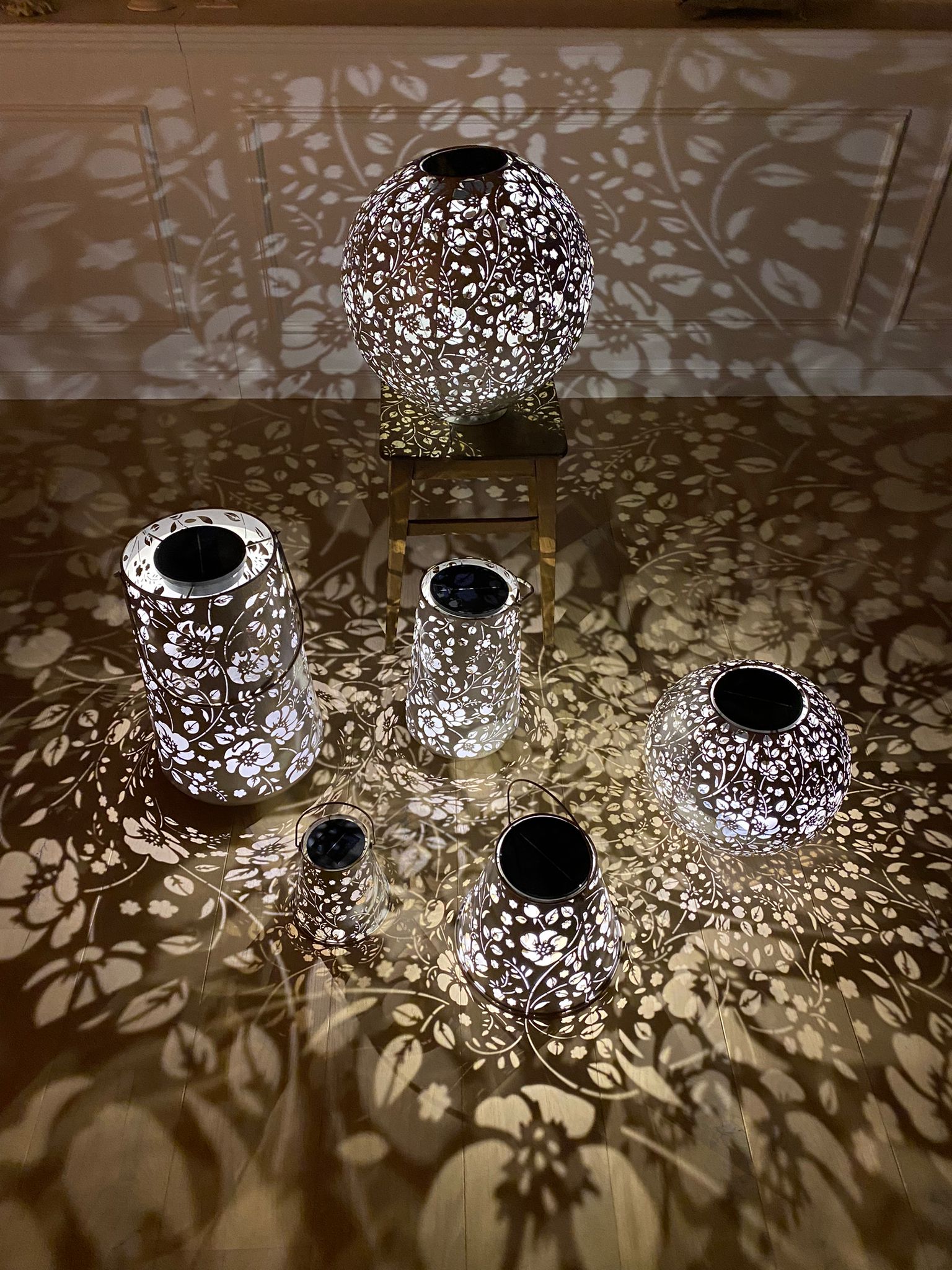 Solar Antic Laterne Flower Konisch