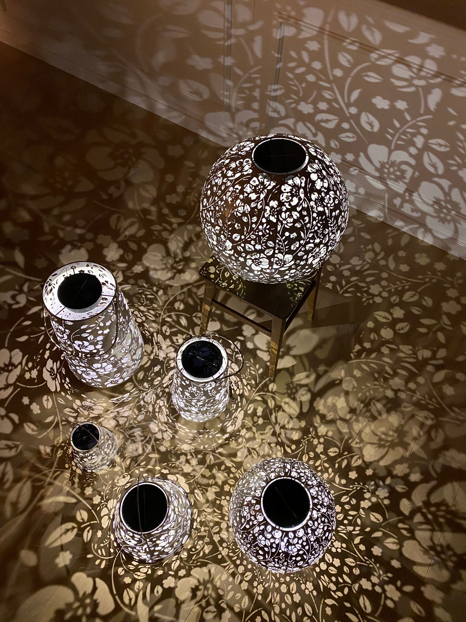 Solar Antic Laterne Flower Konisch