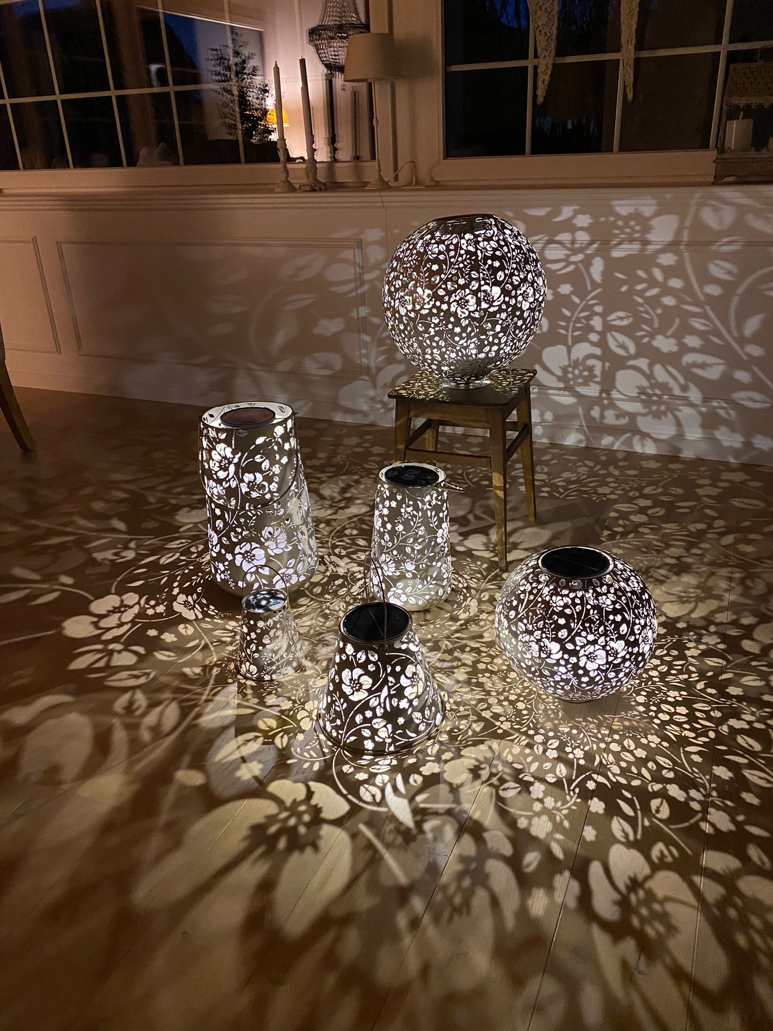 Solar Antic Laterne Flower Konisch