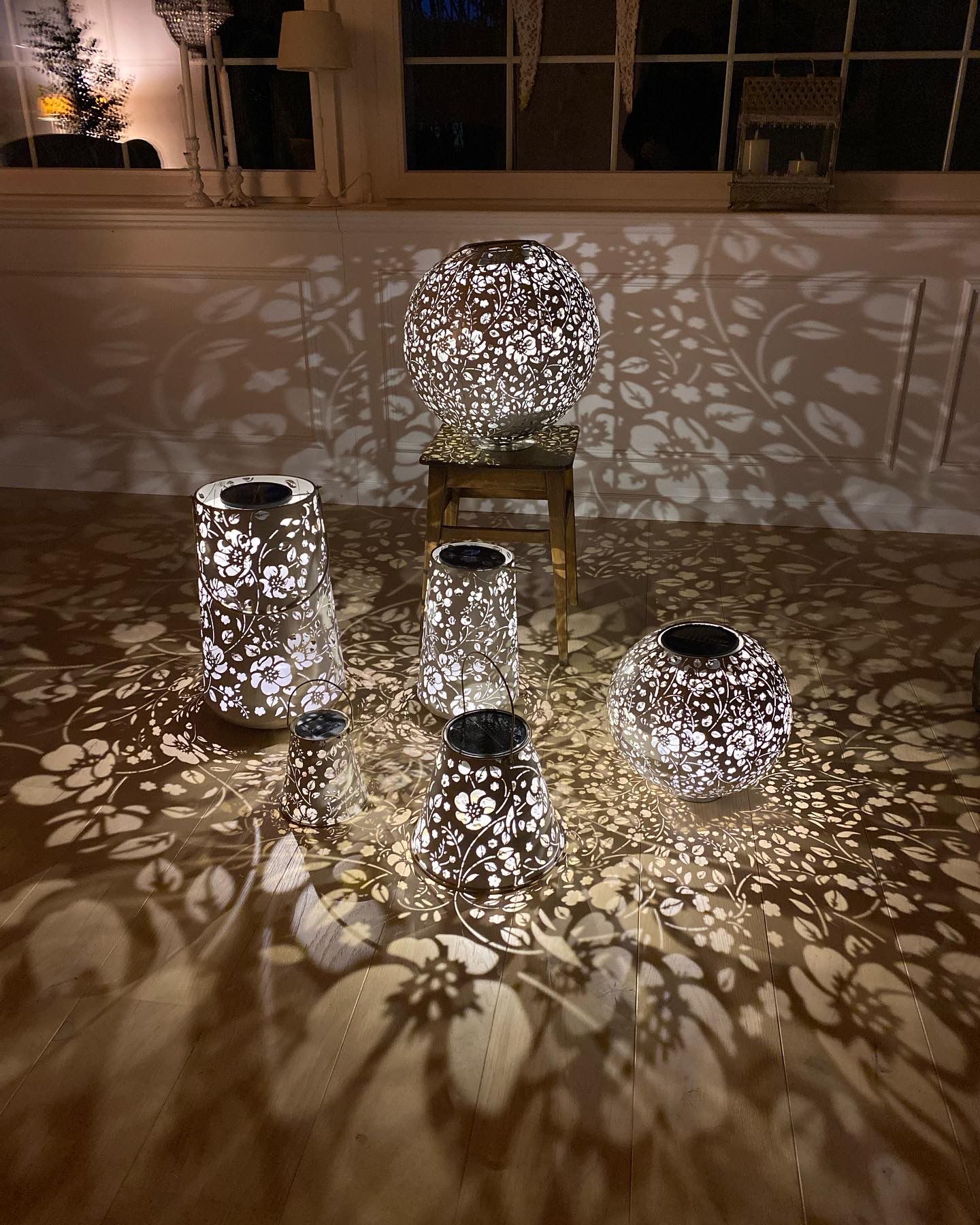 Solar Antic Laterne Flower Konisch